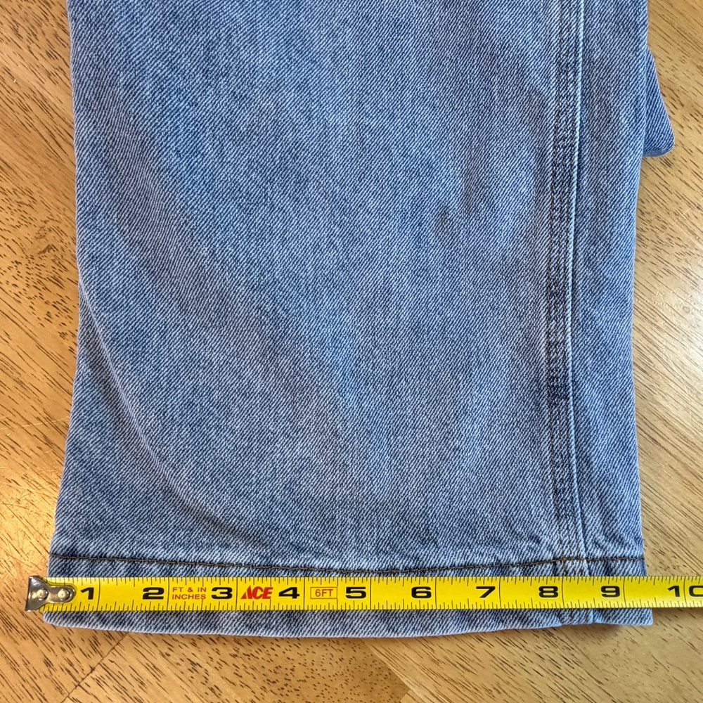 S.O.N.G. Carpenter Wide Leg Button Fly Jeans Womens 0/24 High Rise Carpenter - Picture 7 of 7
